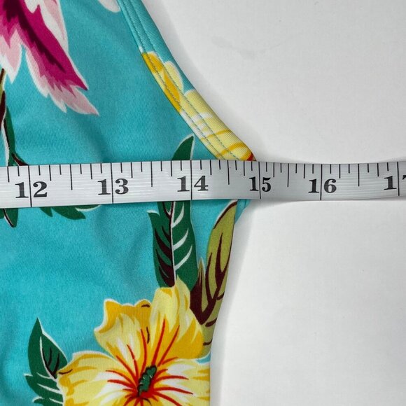 Victoria Secret Tropical Floral Tankini Swim Set Pool Party Beach Vacation M 34C - Picture 9 of 13